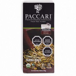 Chocolate Orgánico Pacari 60% Yerba Mate 50 g