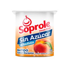 Yogurt Soprole Sin Azúcar Durazno 120 g