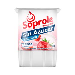 Yogurt Soprole Sin Azúcar Trozos Frutilla 155 g