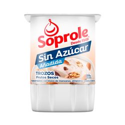 Yogurt Soprole Sin Azúcar Trozos Frutos Secos 155 g