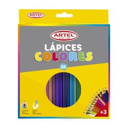 Lápices de Color Artel Largos 24 un.