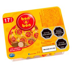 Huevitos de Chocolate Bon O Bon Arcor, Relleno, Bandeja, 156 g