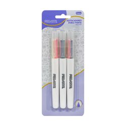 Set 3 Destacadores Doble Punta Proarte