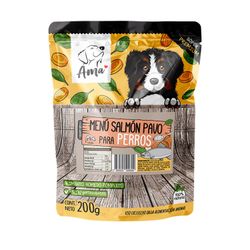 Alimento Húmedo Perro Ama Pet Salmón y Pavo 200 g