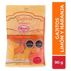 Caramelos Merello Gajitos, Limón y Naranja 90 g