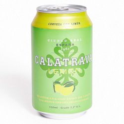 Cerveza Calatrava Lemon 2.2° Lata 330 cc