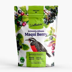 Polvo de Maqui Orgánico Wellnature 100 g