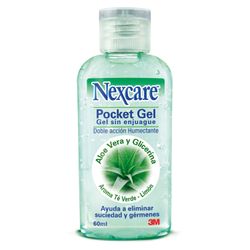 Alcohol Gel Nexcare Aloe Vera y Glicerina 60 cc