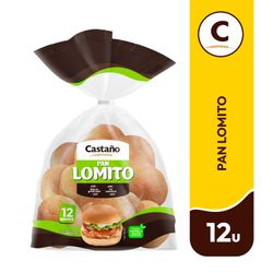 Pan Lomito Castaño 330 g 12 un.