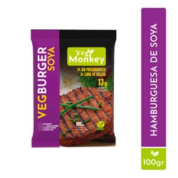 Hamburguesa Vegetal Vegmonkey Base Soya 100 g