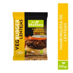 Hamburguesa Vegetal Vegmonkey Lentejas 100 g