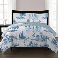 Plumón Estampado 2 Plazas Microfibra Olivia Krea