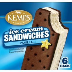 Helado Kemps Sandwich Vainilla 60 g 6 un.