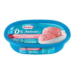 Helado Savory Frambuesas A La Crema Sin Azúcar 1 L
