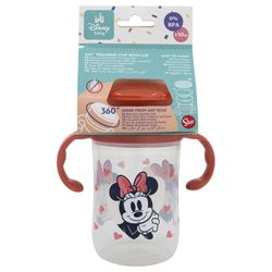 Vaso con Tapa Mickey y Minnie 360 ml