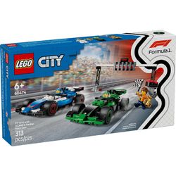 Set LEGO F1 Parrilla de F1 VCARB y Sauber
