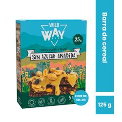 Barra de Cereal Wild Way Chocolate Maní 5 un.