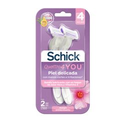 Máquina Depilatoria Schick Quattro For Woman 2 un.