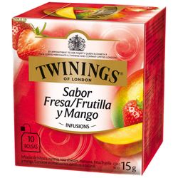 Infusión Aromatizada Twinings Frutilla y Mango 10 un.