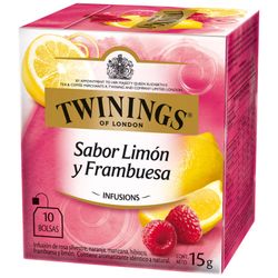 Infusión Aromatizada Twinings Limón y Frambuesa 10 un.
