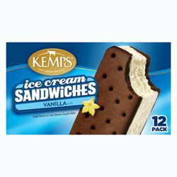 Helado Kemps Sandwich Vainilla 60 g 12 un.