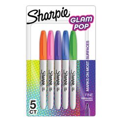 Marcadores Sharpie Glam Pop Punta Fina 5 un.
