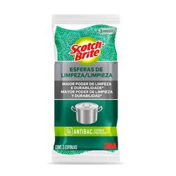 Esponja Scotch-Brite Esfera de Limpieza 3 un.