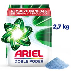 Detergente Polvo Ariel Doble Poder 2.7 kg