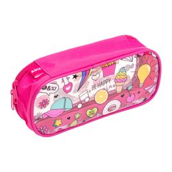 Estuche Transparente Rosa