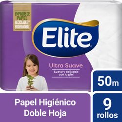 Papel Higiénico Elite Eco Doble Hoja 50 m 9 un.