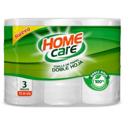 Toalla de Papel Home Care 12 m 3 un.