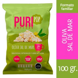 Popcorn Puripop Oliva Sal de Mar 100 g