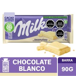 Chocolate Blanco Milka 90 g