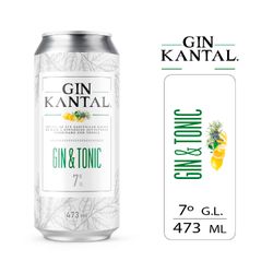 Gin Kantal Tonic 7° Lata 473 cc