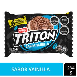 Galletas Triton Vainilla Colación Multipack 6 un. 39 g
