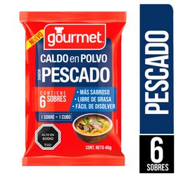 Caldo de Pescado Gourmet Polvo 48 g 6 un.