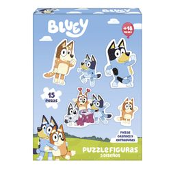 Puzzle 5 Personajes Bluey 15 Piezas