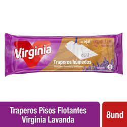 Trapero Húmedo Virginia Piso Flotante Lavanda 8 un.