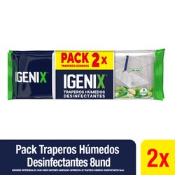 Trapero Húmedo Igenix Desinfectante 2 x 8 un.