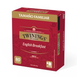 Té Negro Twinings English Breakfast 80 un.