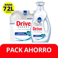Pack Detergente Líquido Concentrado Drive Expert Botella 1.8 L + Doypack 1.8 L