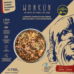 Alimento Perro Adulto Wankün Carne Deshuesada 750 g