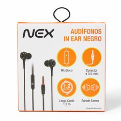 Audífonos In Ear Nex Negro