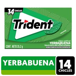 Chicle Trident Yerba 14 un.