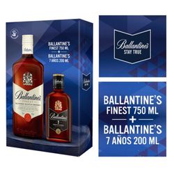 Pack Whisky Ballantines Finest 40° 750 cc + Ballantines 7 Años 40° 200 cc
