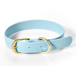 Collar para Perro PVC Celeste Talla S