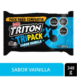Pack 3 un. Galleta Triton Vainilla 116 g