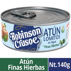 Atún Lomitos en Agua con Finas Hierbas 91 g drenado, 140 g neto