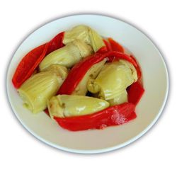 Alcachofa con Pimiento