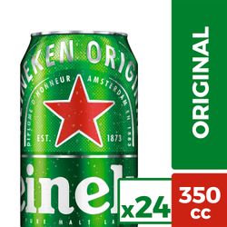 Pack 24 un. Cerveza Heineken 5.0° Lata 350 cc
